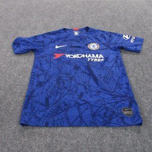 Chelsea Soccer Jersey Boys L Blue Nike Yokohama Home Dri Fit Sports FCB Youth